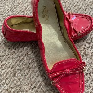 New pink Coach loafer
